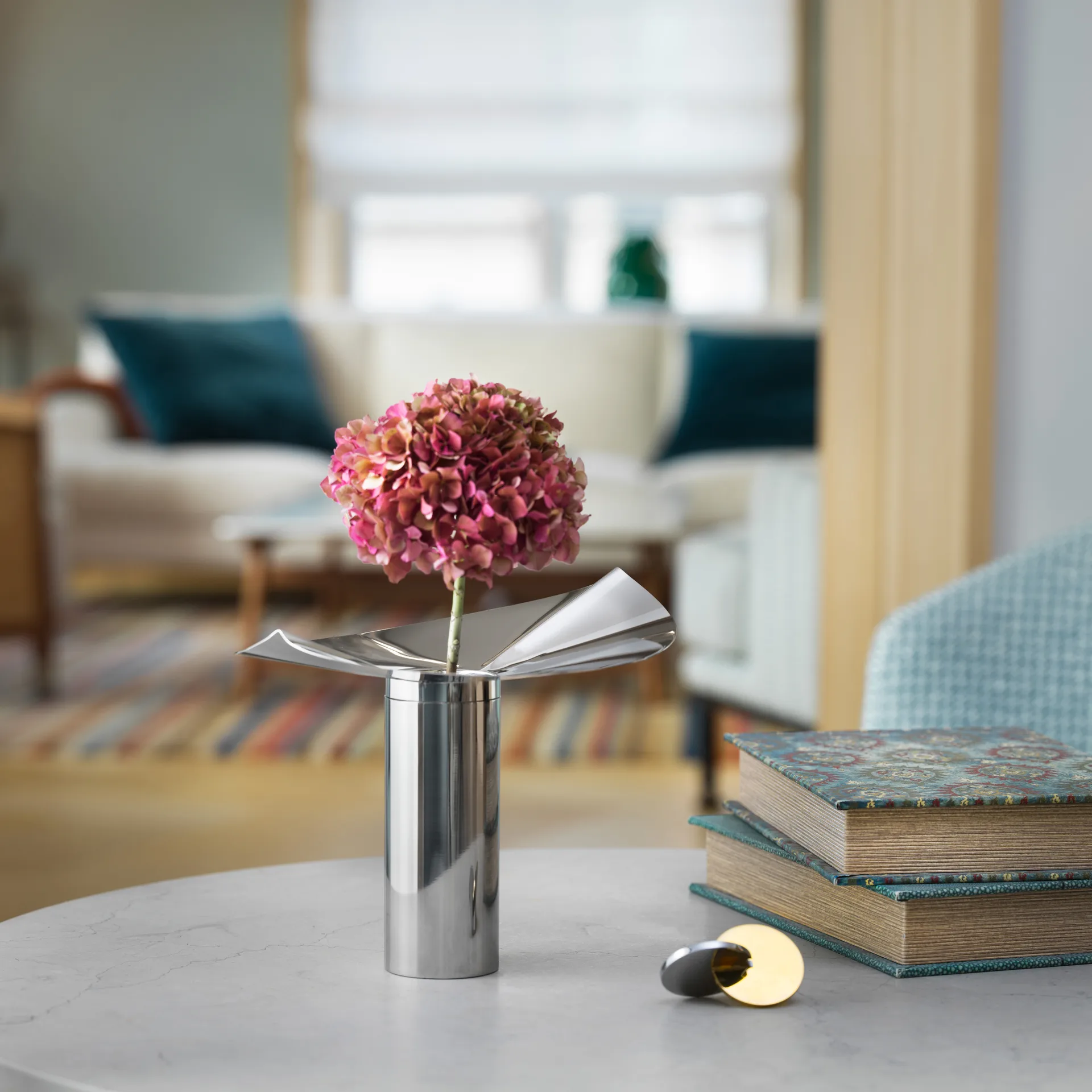 Löv Vase/Kerzenhalter, Edelstahl KLONG