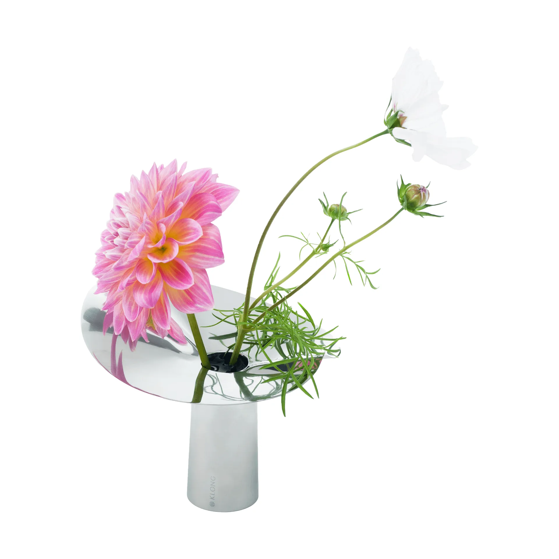 Löv Vase/Kerzenhalter, Rostfreier Stahl. 10 cm KLONG