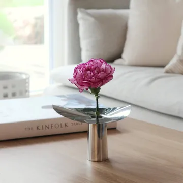 Löv Vase/Kerzenhalter - Rostfreier Stahl. 10 cm - KLONG