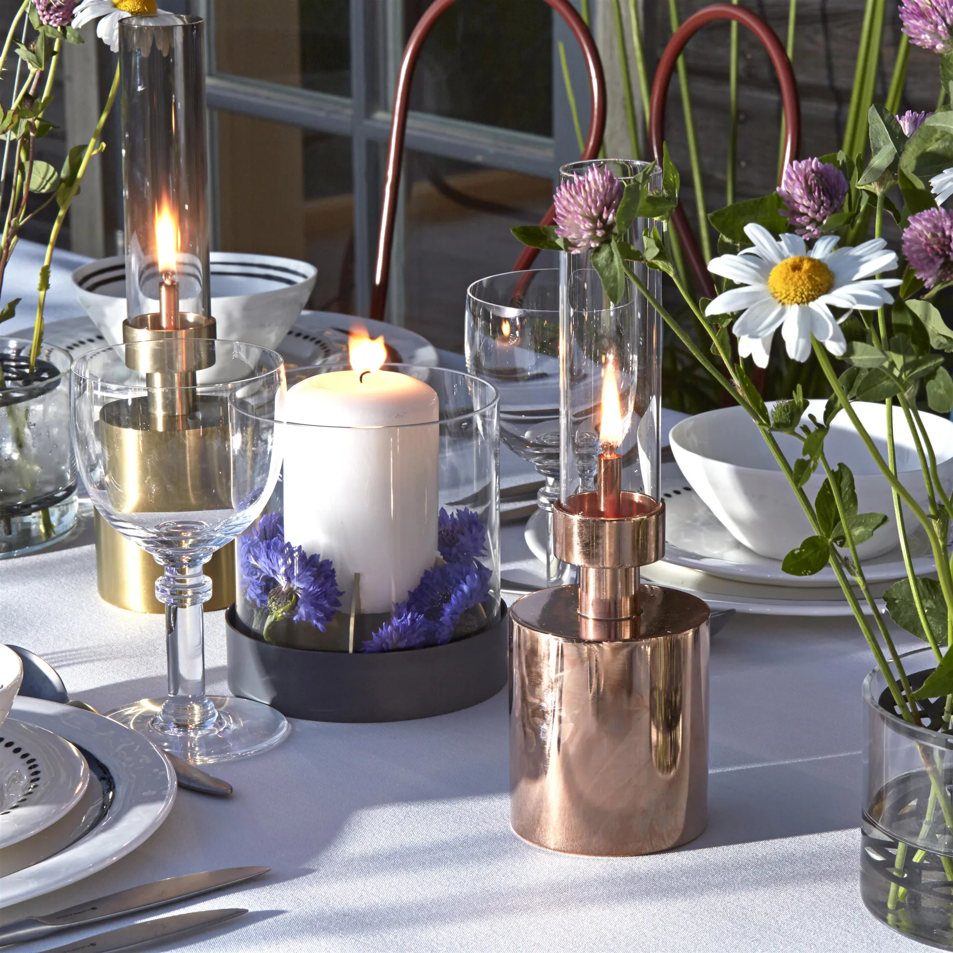 Patina Öllampe, mini, Kupfer KLONG