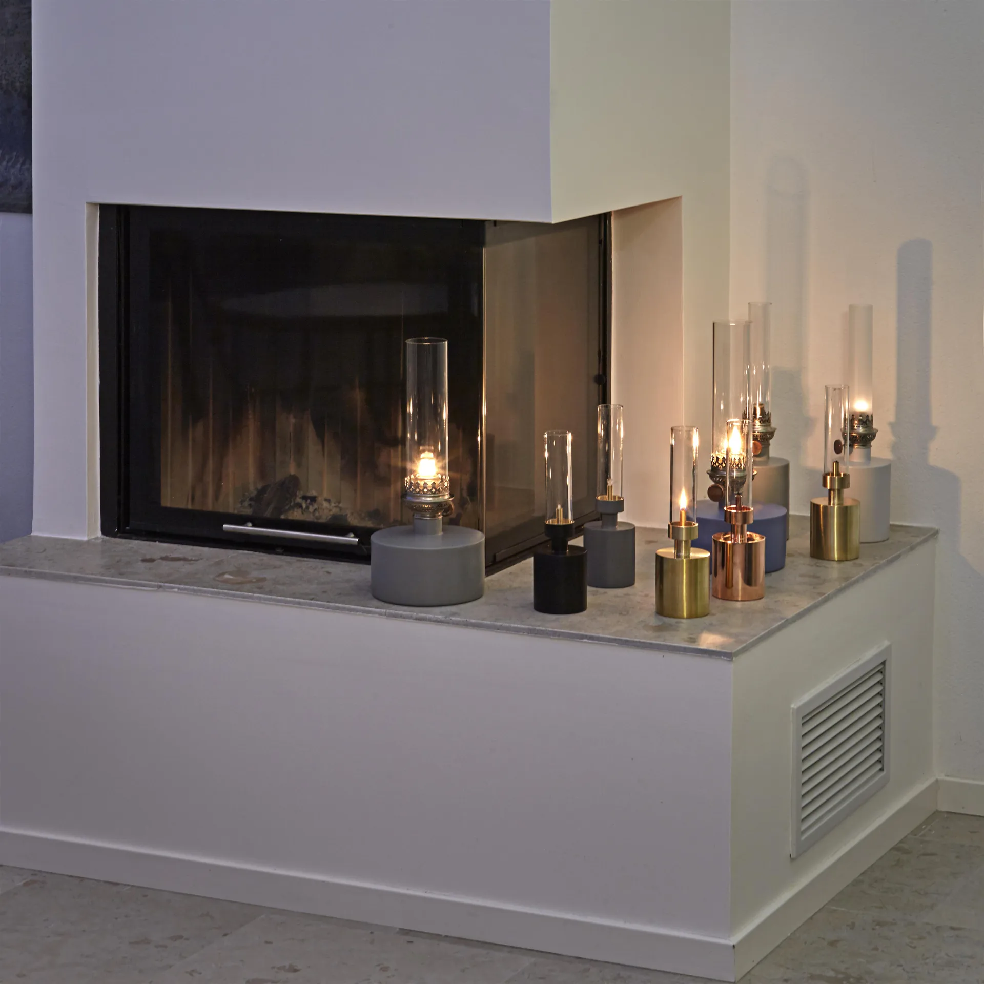 Patina Öllampe, mini, Kupfer KLONG