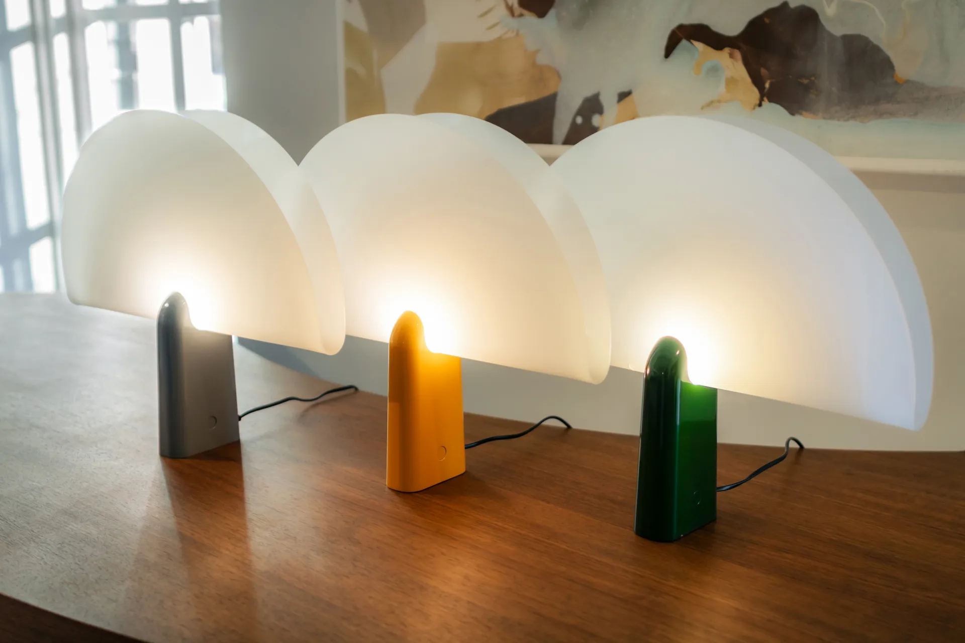 Pavo Tischleuchte, Grau KLONG