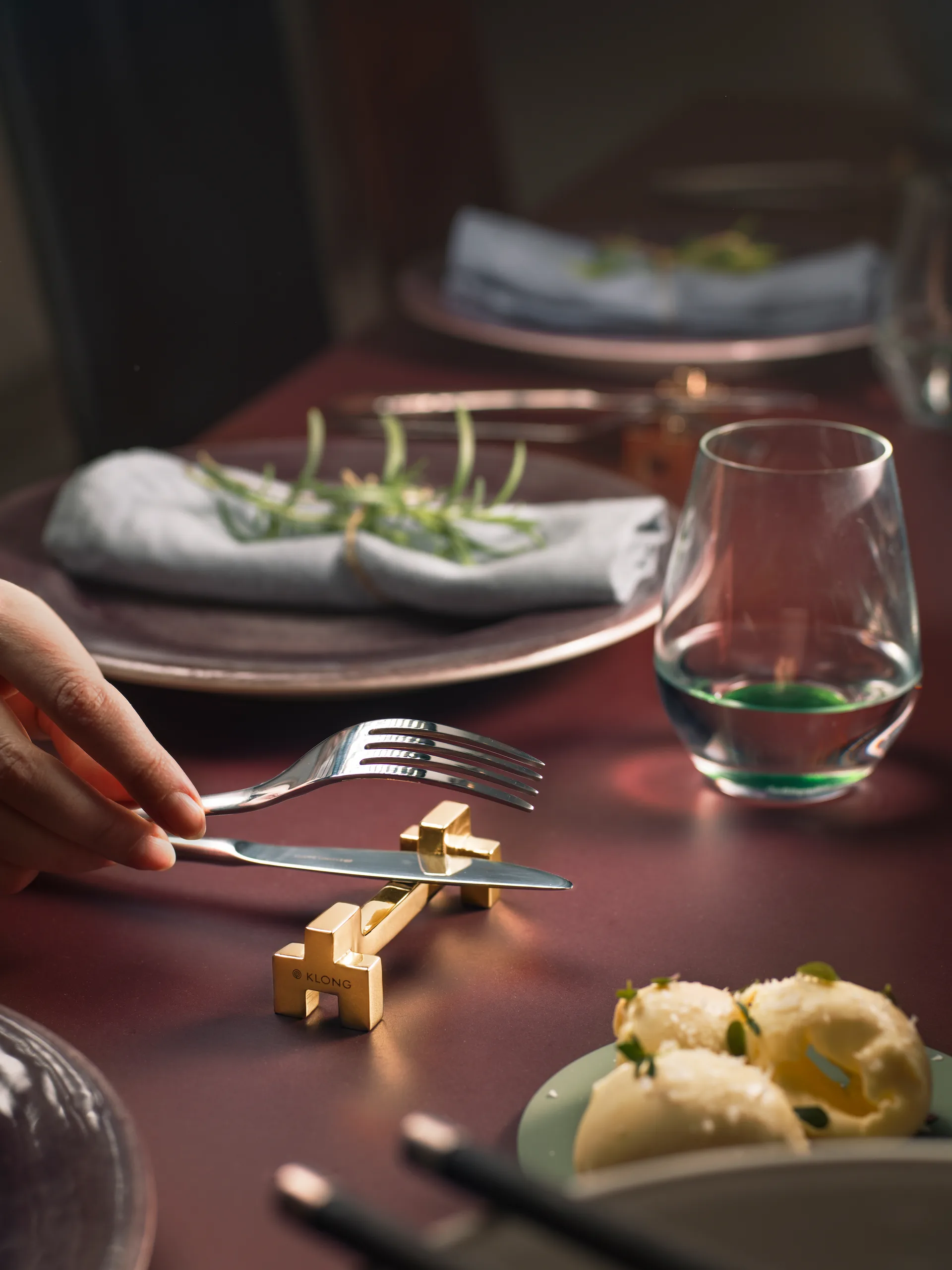 Signe Besteckhalter 2er Pack, Messing KLONG