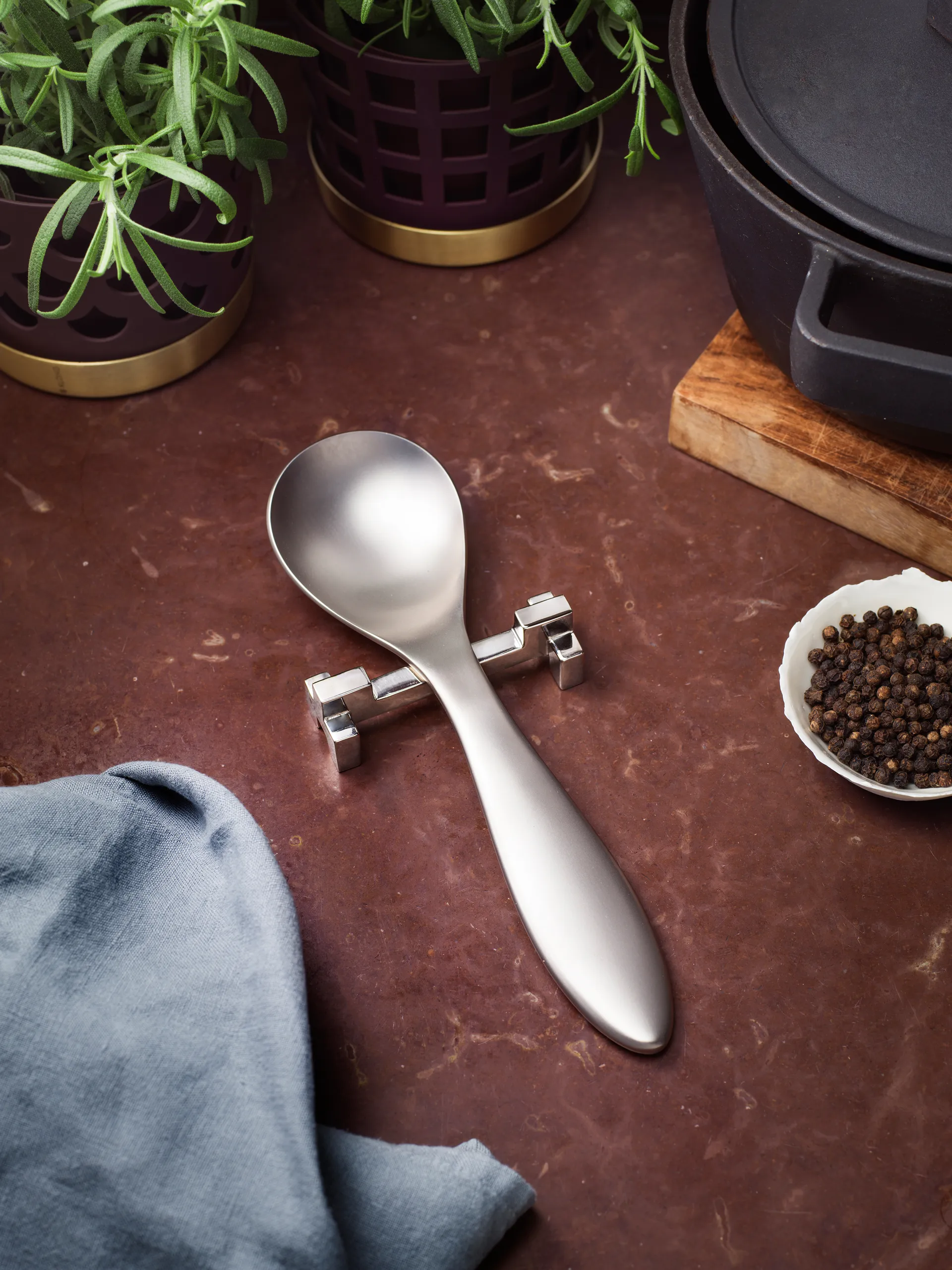 Signe Besteckhalter 2er Pack, Nickel KLONG