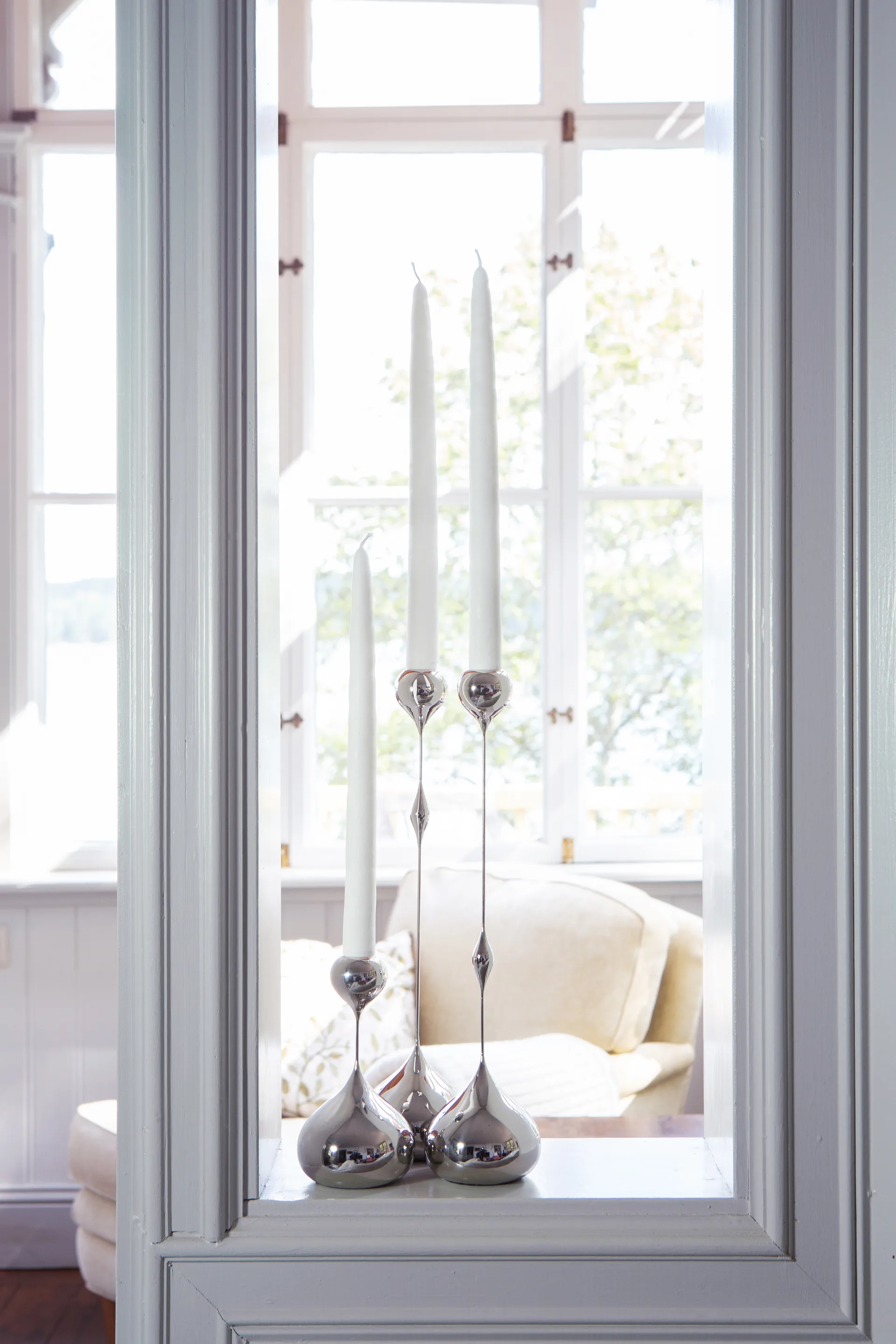 Tender Kerzenhalter klein, Nickel KLONG