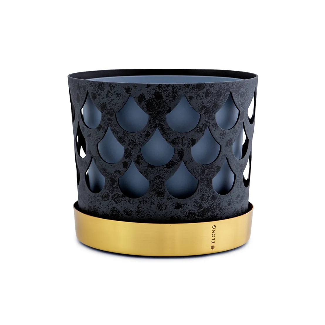 Trio Blumentopf drop, medium Ø18 cm, Blau KLONG