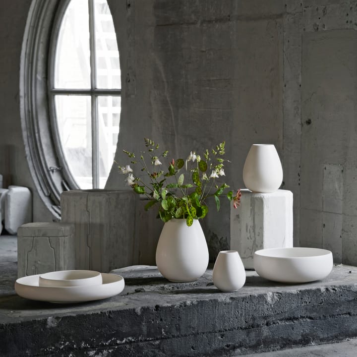 Earth Vase 14cm - Weiß - Knabstrup Keramik