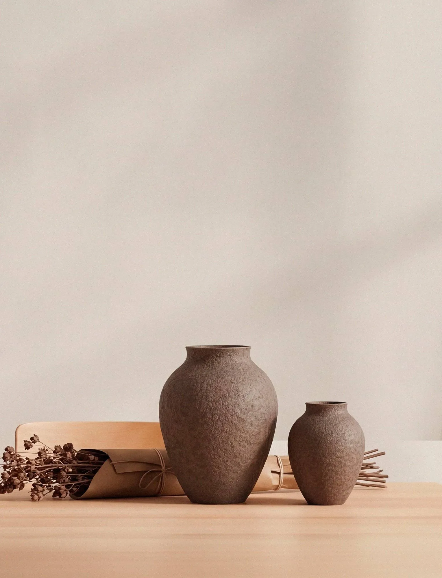 Knabstrup Vase 20cm, Rinde Knabstrup Keramik
