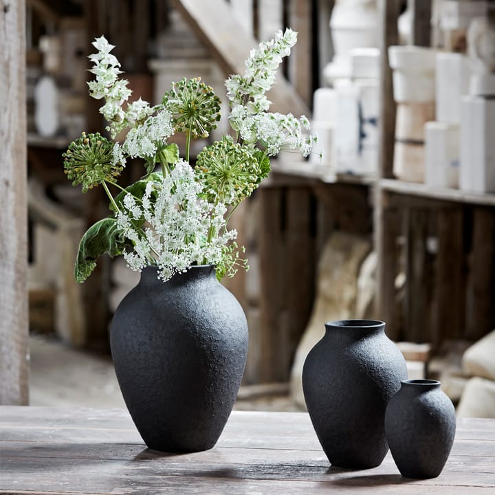 Knabstrup Vase 27cm, Schwarz Knabstrup Keramik