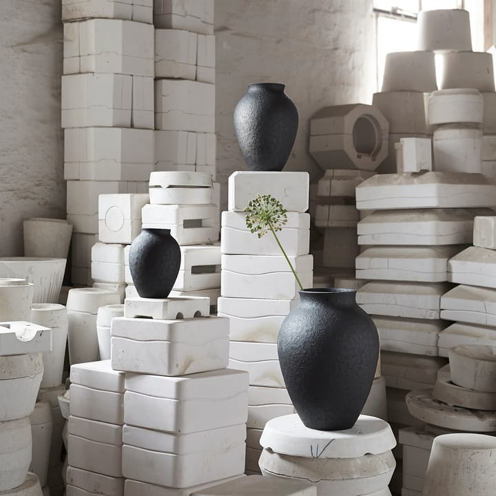 Knabstrup Vase 35cm, Schwarz Knabstrup Keramik