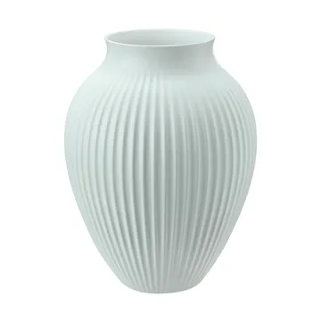 Knabstrup Vase geriffelt 27cm - Ice blue - Knabstrup Keramik
