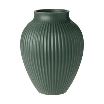 Knabstrup Vase Ripple matt celadon green - 27 cm - Knabstrup Keramik