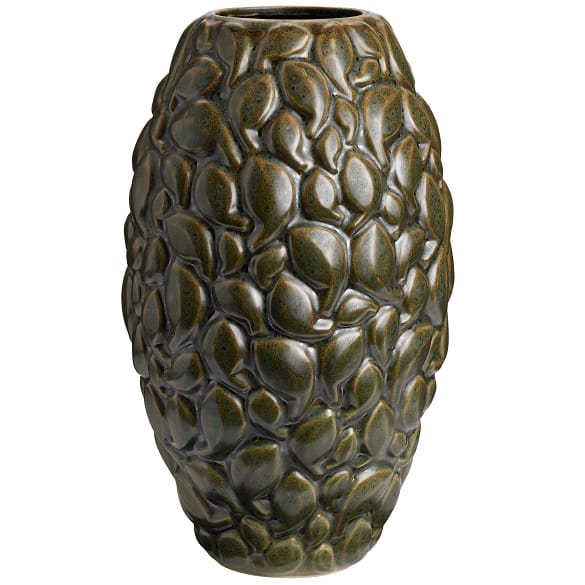 Leaf Vase Limited Edition 40cm - Khaki vert - Knabstrup Keramik