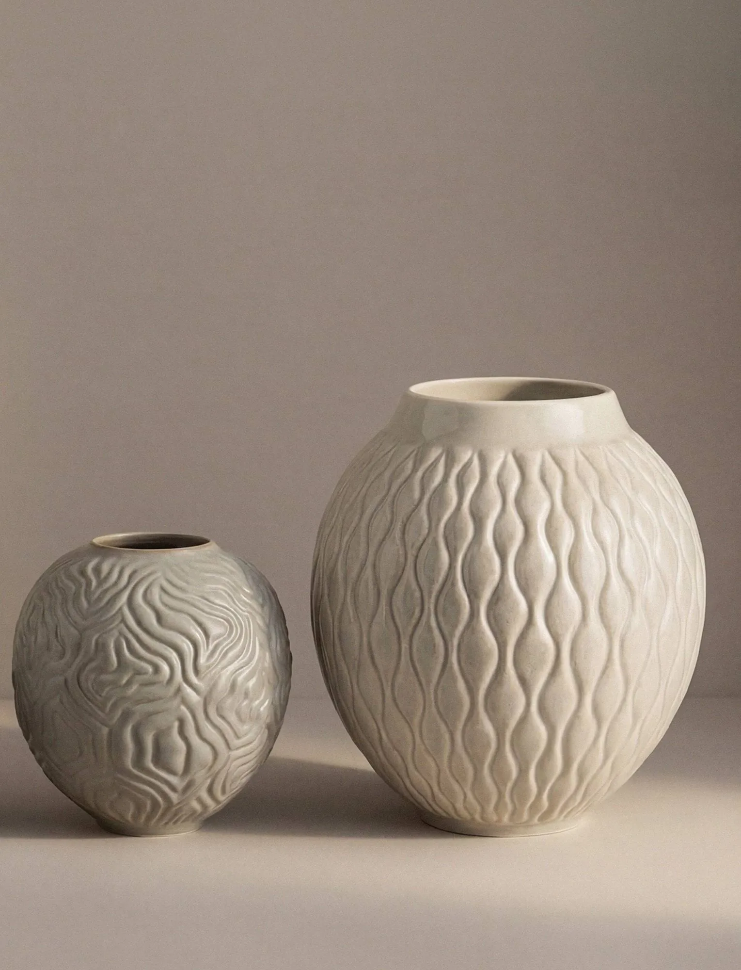 Solum Vase, Esche, 24 cm Knabstrup Keramik