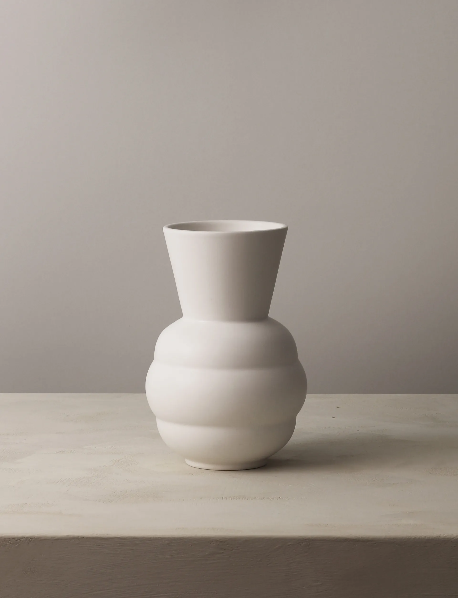 Tortus Archie Vase No1 21 cm, Weiß Knabstrup Keramik