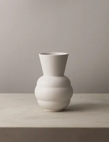 Tortus Archie Vase No1 21 cm - Weiß - Knabstrup Keramik