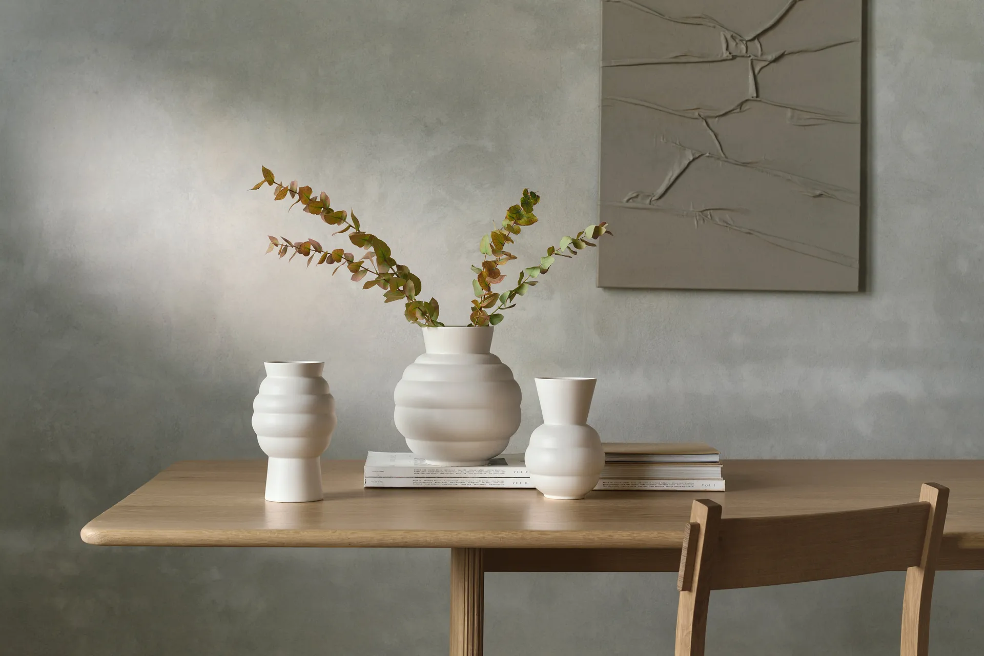 Tortus Archie Vase No1 21 cm, White Knabstrup Keramik