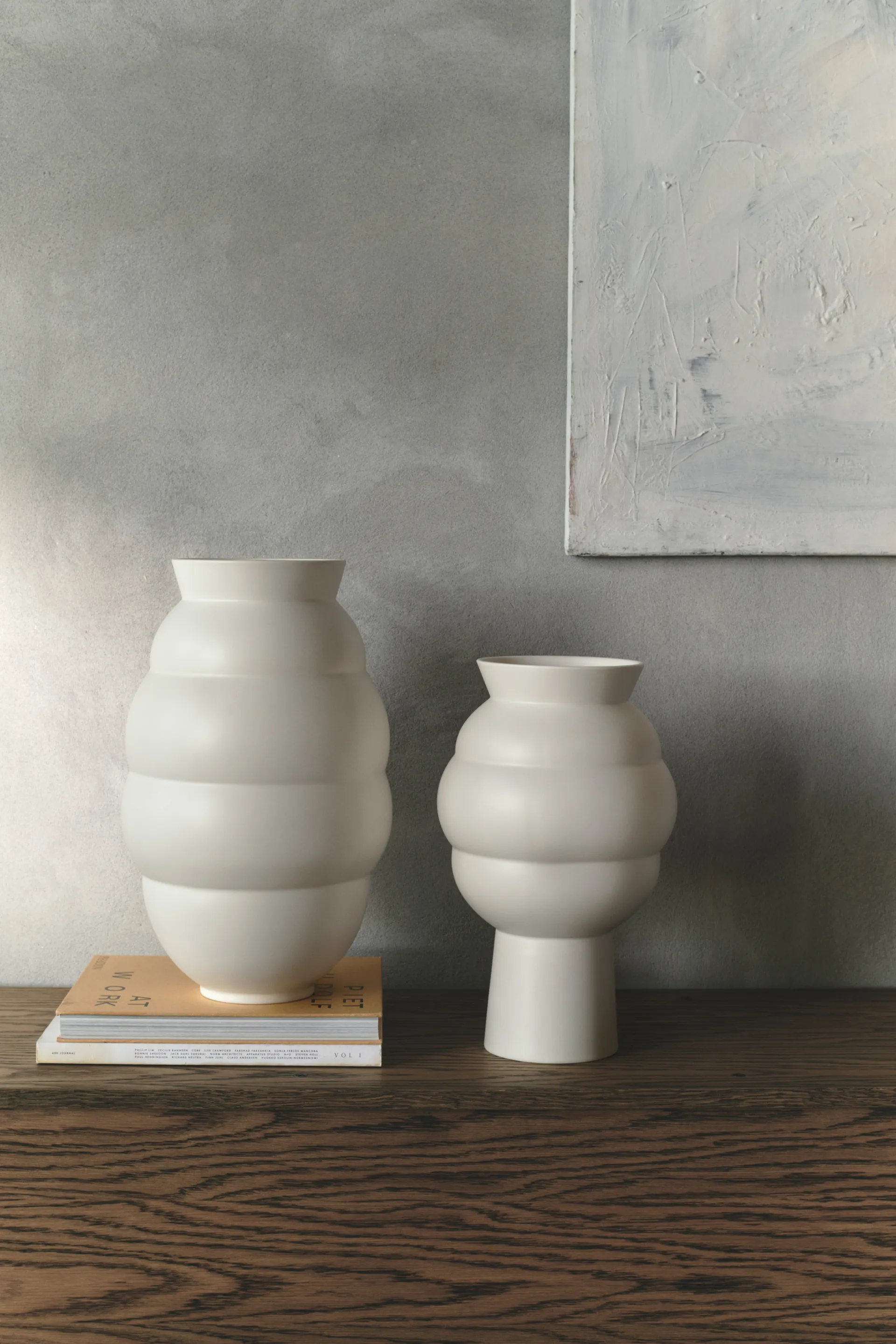 Tortus Archie Vase No5 41,5 cm, Weiß Knabstrup Keramik