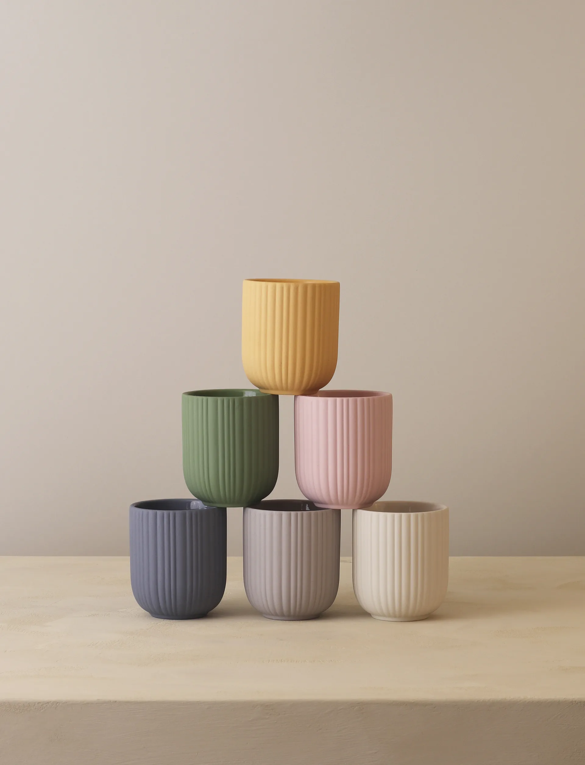 Verda Tasse 25 cl, Dusty blue Knabstrup Keramik