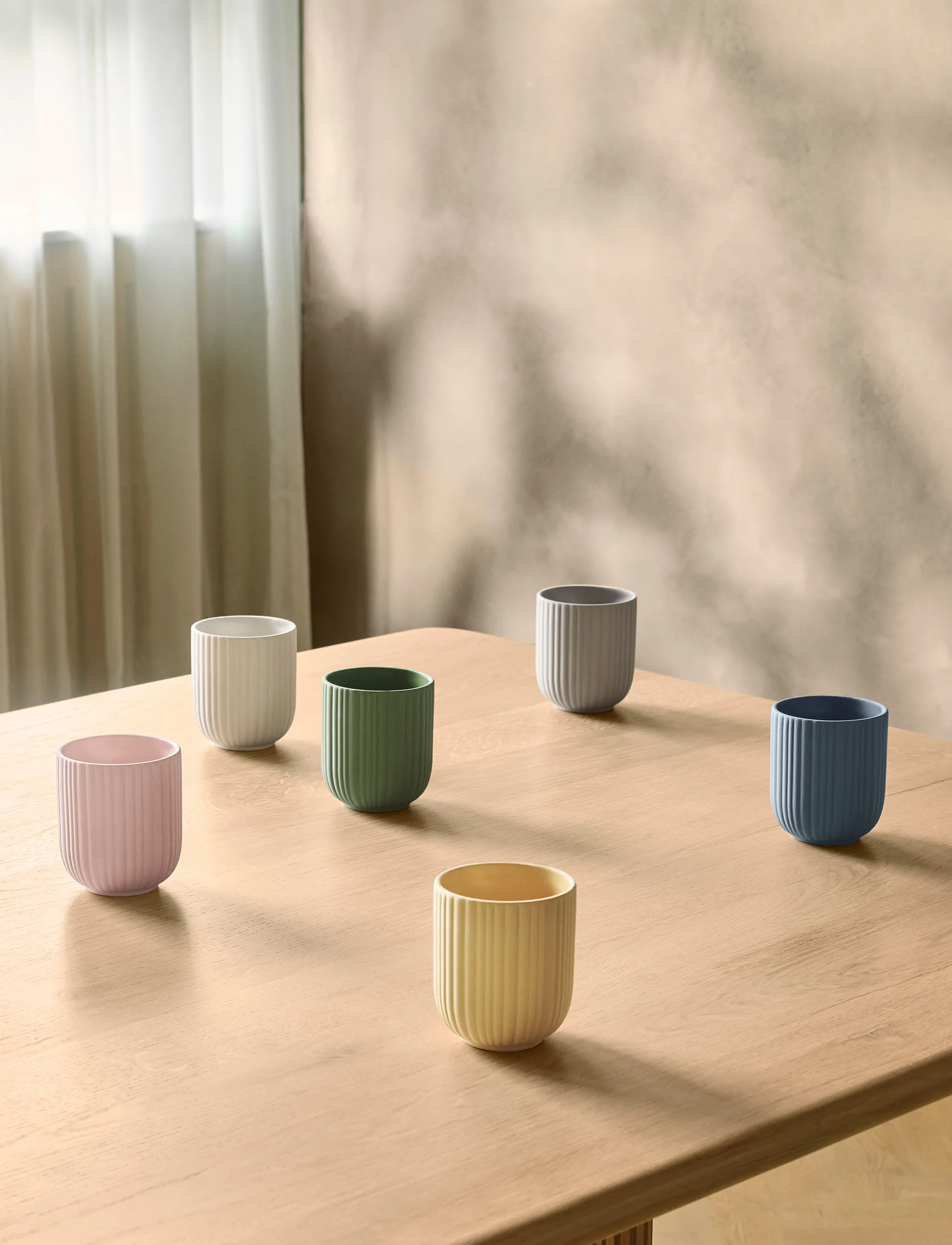 Verda Tasse 25 cl, Soft light grey Knabstrup Keramik