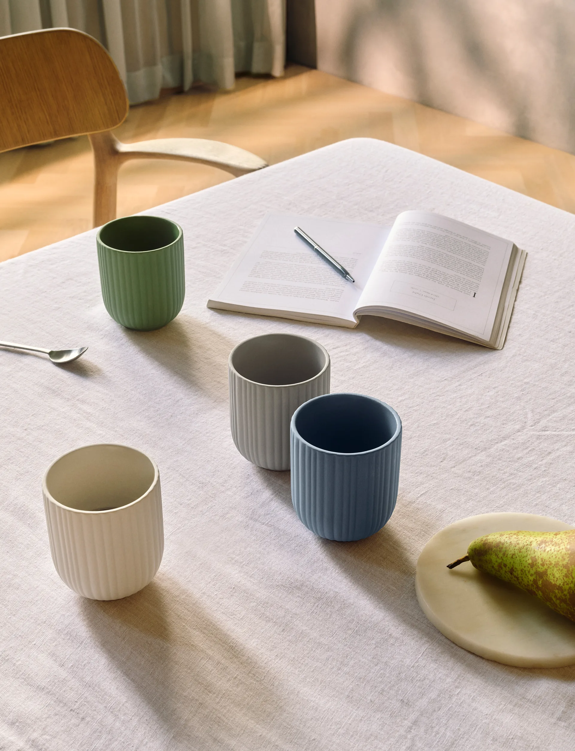 Verda Tasse 25 cl, Soft sand Knabstrup Keramik