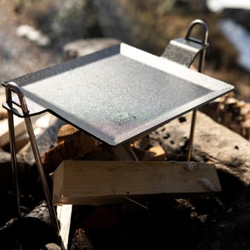 Brattisch, 4 mm Kohlenstoffstahl - Bratfläche 22 x 22cm - Kockums Jernverk