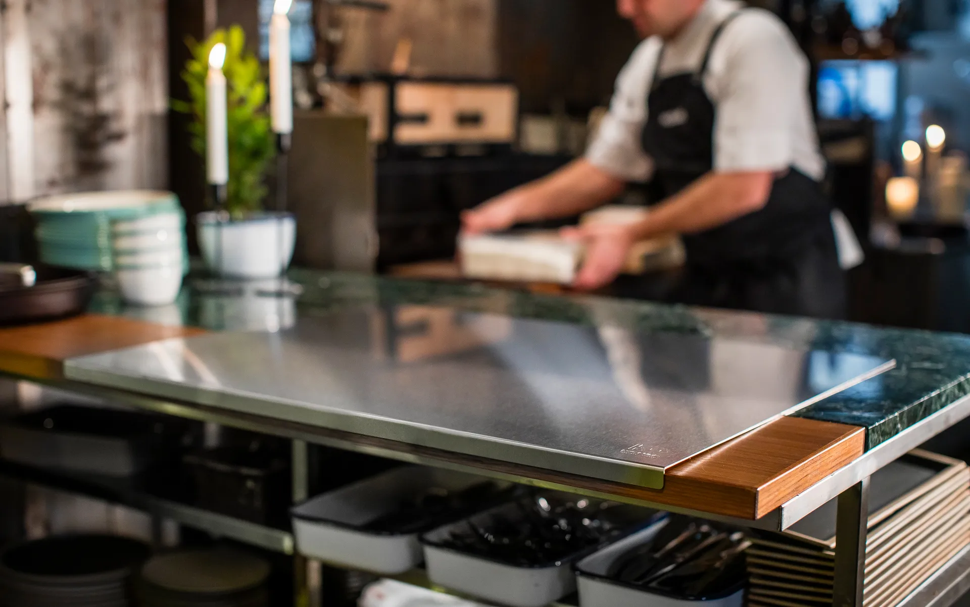 Kockums Backbrett Edelstahl, 60 x 47,5 cm Kockums Jernverk