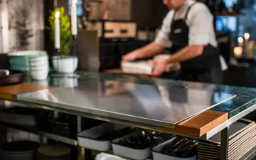 Kockums Backbrett Edelstahl - 80x60 cm - Kockums Jernverk