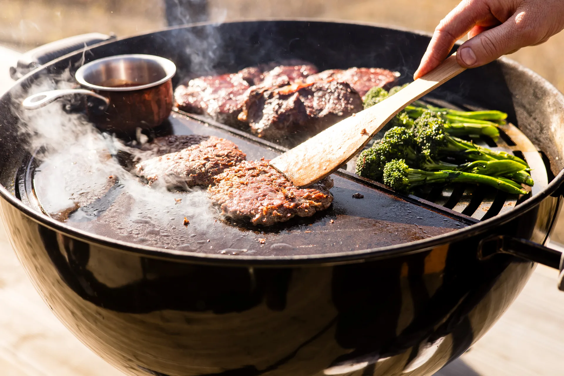 Kockums Grillplatte, Schwarz, halbrund, 55 cm Kockums Jernverk