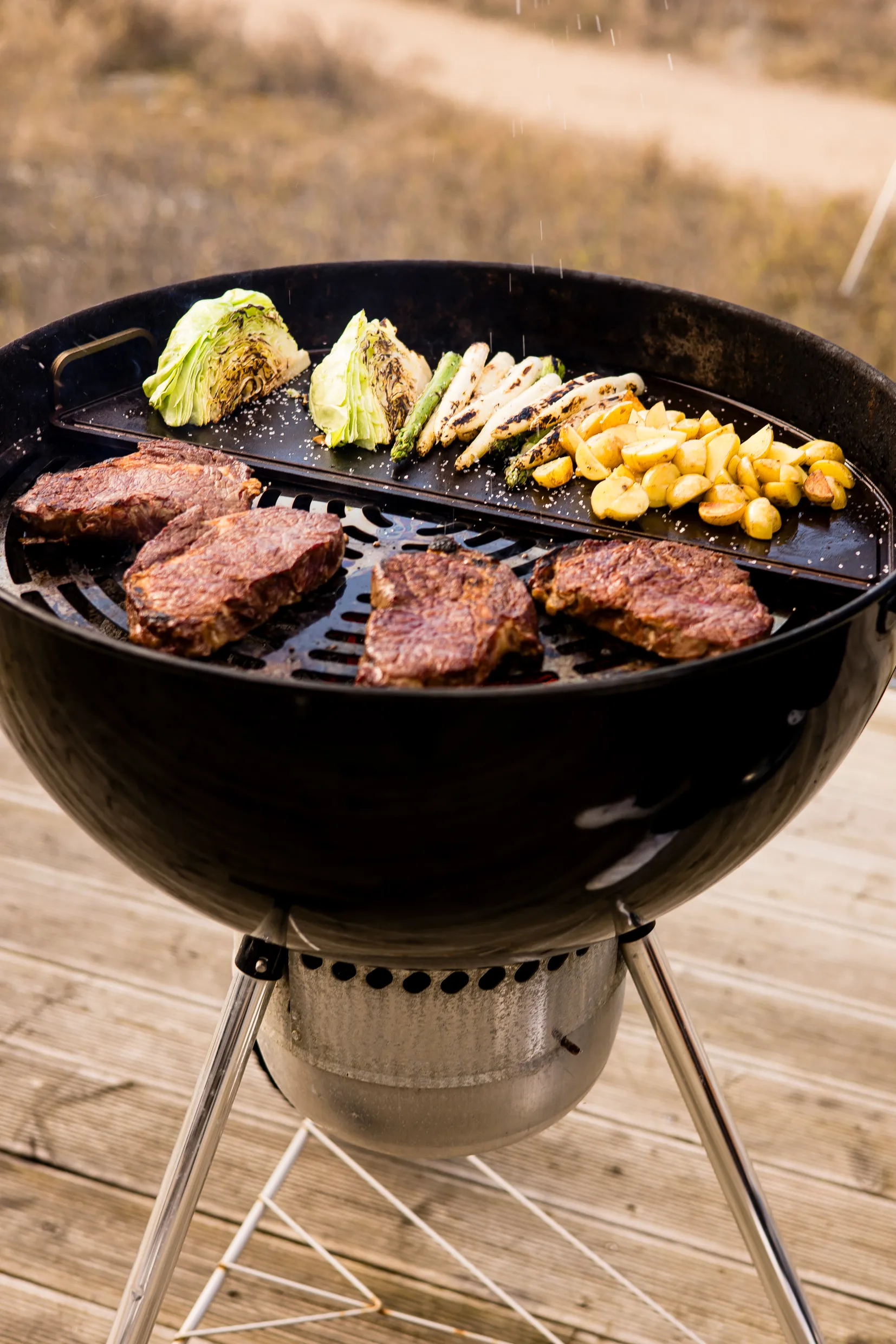 Kockums Grillplatte, Schwarz, halbrund, 55 cm Kockums Jernverk