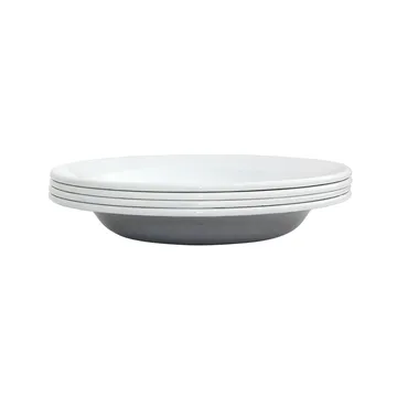 Kockums Paket tiefer Teller 22cm 4er Pack - Kockums Grey - Kockums Jernverk