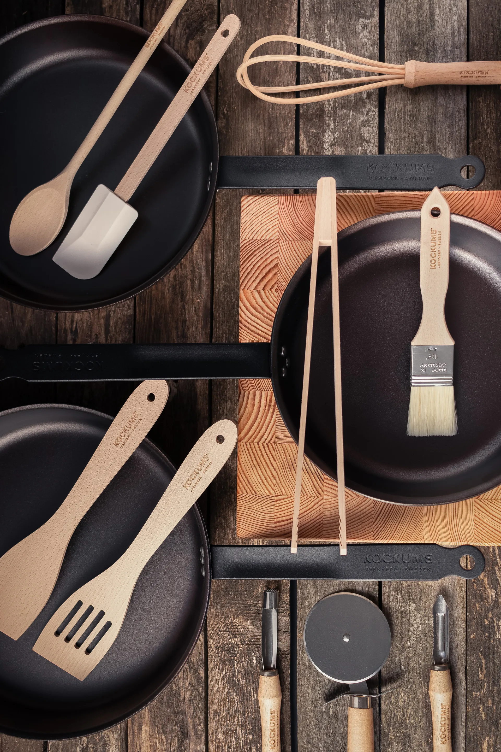 Kockums Pfannenwender mit Loch 30cm, Buche Kockums Jernverk