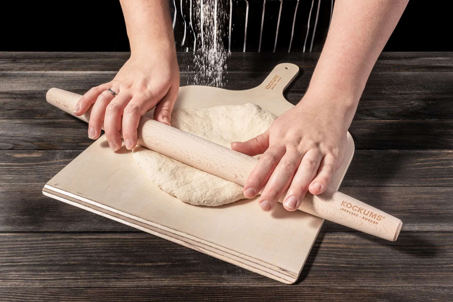 Kockums Pizzaroller 46cm, Buche Kockums Jernverk