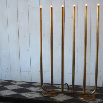 Adventsleuchter 6 Kerzenhalter - Glanz - Konsthantverk
