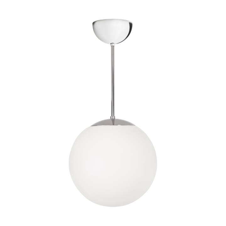 Funkis Glob Pendelleuchte - White-chrome Ø20 cm - Konsthantverk