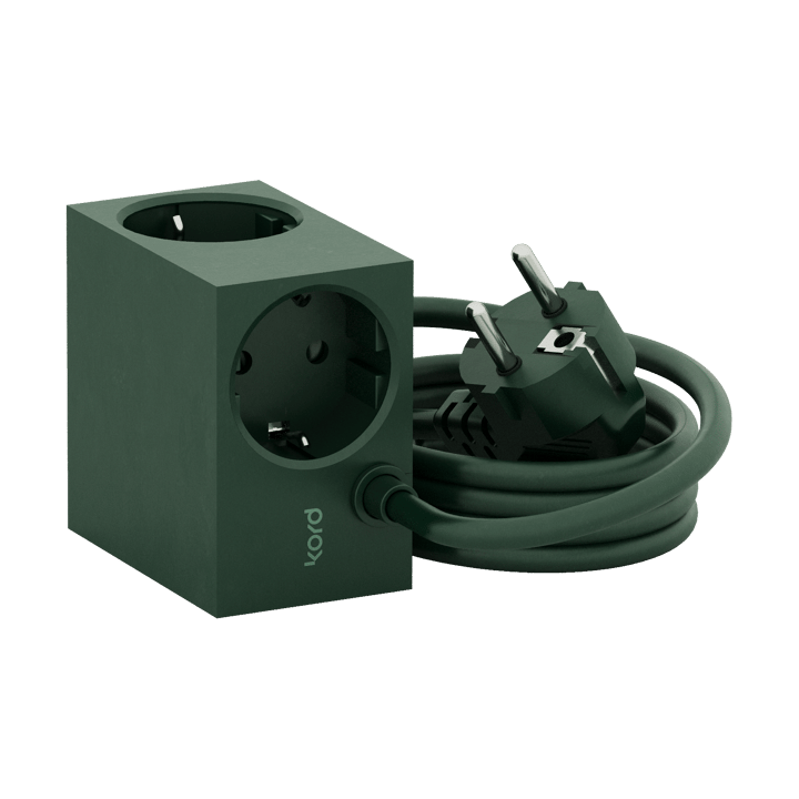Cuboid Steckdose 2 m - Dark Green - Kord