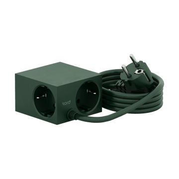Cuboid Steckdose 2 m - Dark Green - Kord