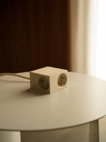 Cuboid Steckdose 2 m - Pearled Ivory - Kord