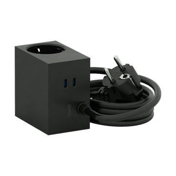 Cuboid+ Steckdose USB-C 30W 2 m - Black - Kord