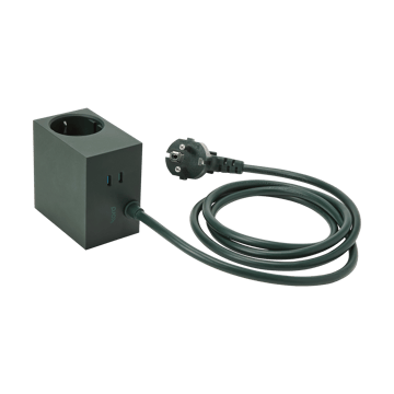 Cuboid+ Steckdose USB-C 30W 2 m - Dark Green - Kord