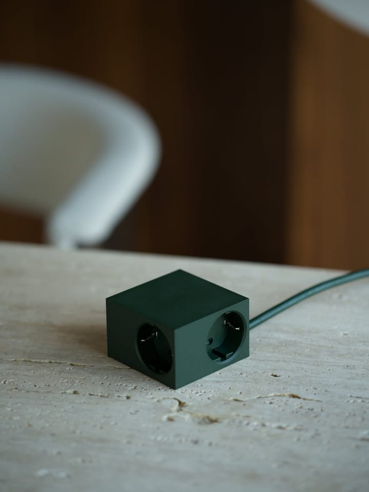 Cuboid+ Steckdose USB-C 30W 2 m, Dark Green Kord