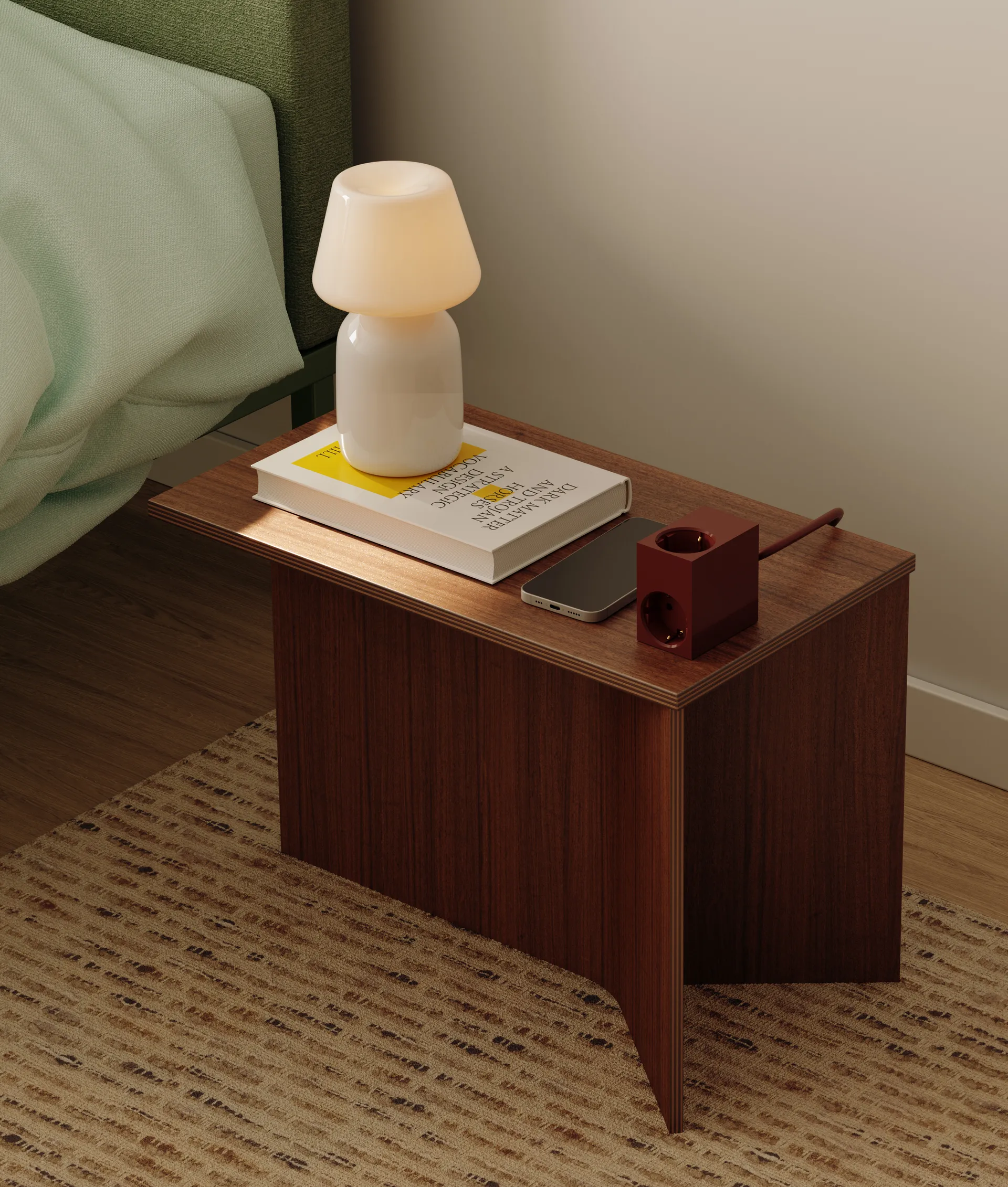 Cuboid+ Steckdose USB-C 30W 2 m, Fired Brick Kord