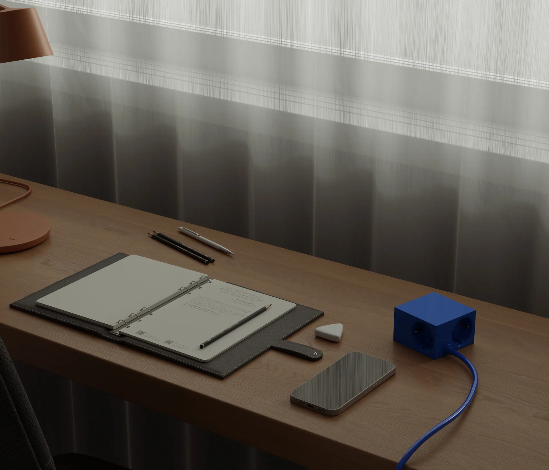 Cuboid+ Steckdosenleiste USB-C 30W 2 m, Catalina Blue Kord