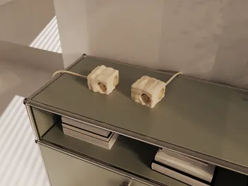 Cumulus+ case-Schale für Cuboid Steckdosenleiste - Beige - Kord