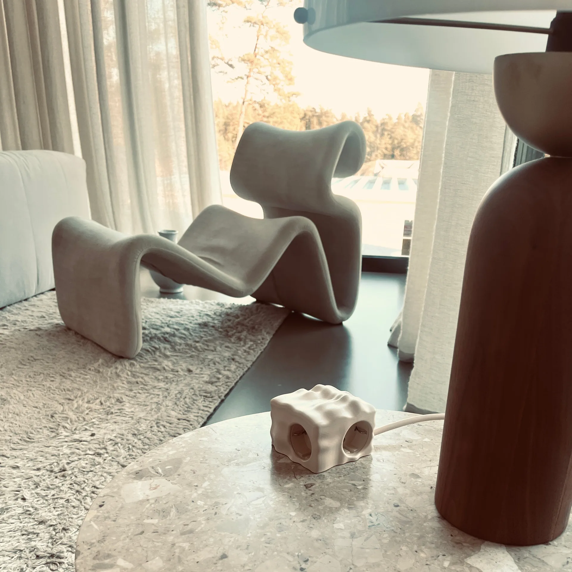 Cumulus+ case-Schale für Cuboid Steckdosenleiste, Beige Kord