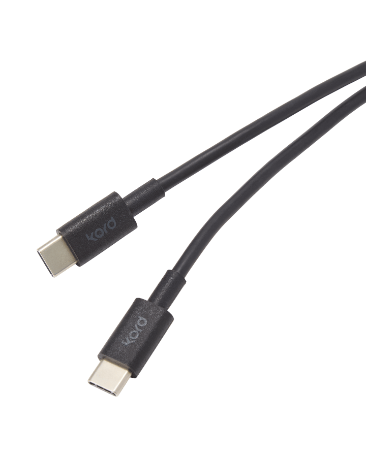 Kord USB-C zu USB-C Ladekabel 1,8 m, Black Kord