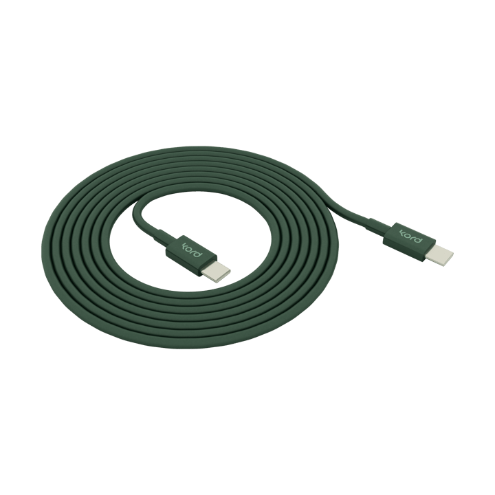 Kord USB-C zu USB-C Ladekabel 1,8 m - Dark Green - Kord
