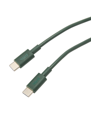 Kord USB-C zu USB-C Ladekabel 1,8 m - Dark Green - Kord