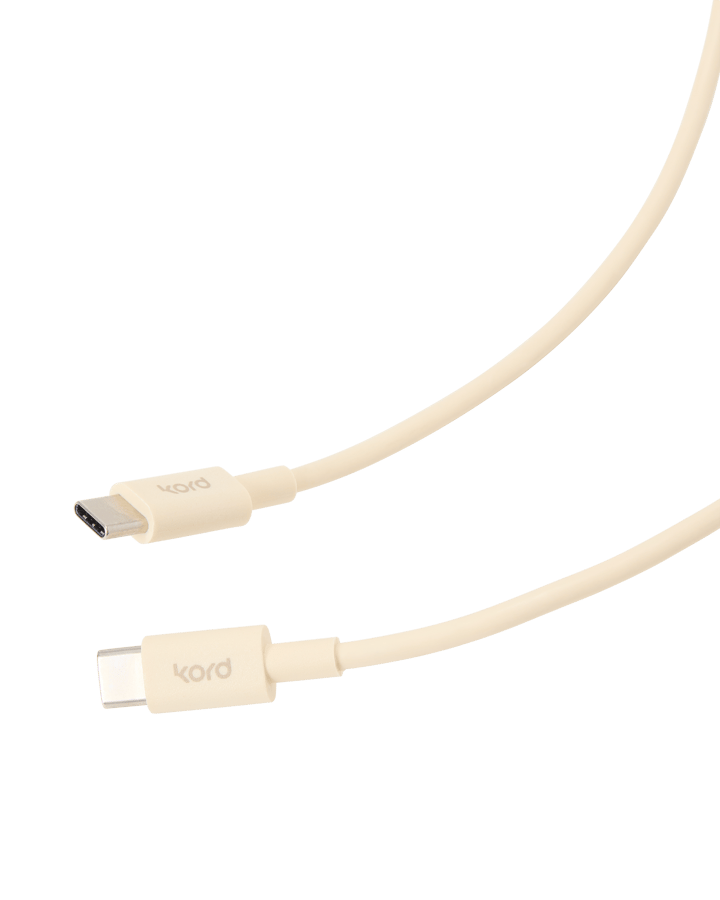Kord USB-C zu USB-C Ladekabel 1,8 m, Pearled Ivory Kord