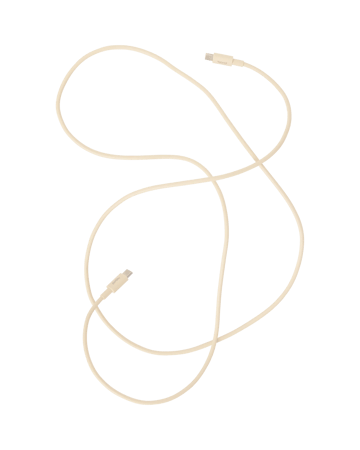 Kord USB-C zu USB-C Ladekabel 1,8 m - Pearled Ivory - Kord